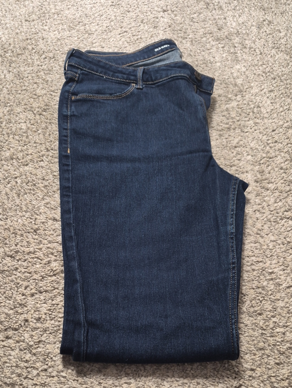 Old Navy Women's Dark Indigo Midrise Wow Bootcut Size 14 Short